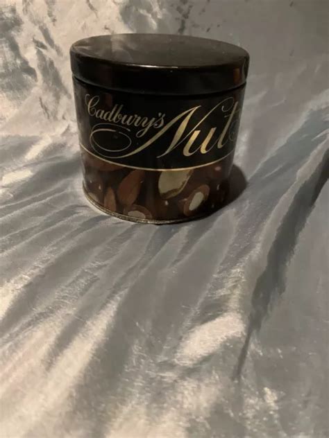 Vintage Cadbury's Almond Nuts Metal Tin Empty Pre